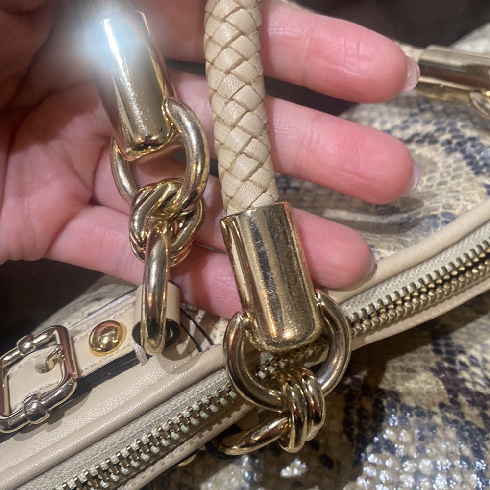 Coach Madison Lindsey Python Leather Satchel Purse - image 7